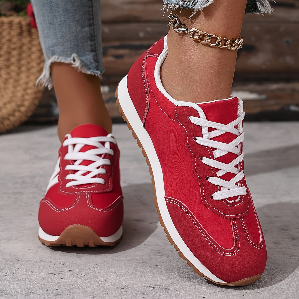 Womens De-Xun,Trendy All-Season Casual Sneakers