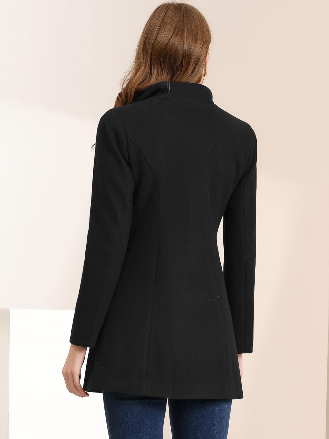 UrbanElegance Women's Business Casual Mid-Long Winter Coat