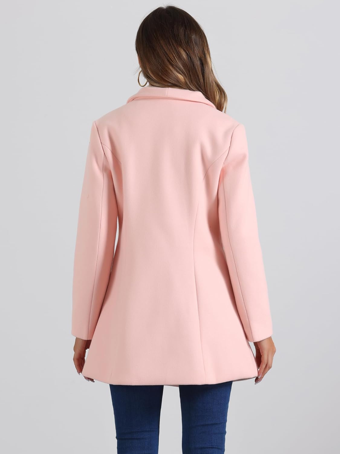 UrbanElegance Women's Business Casual Mid-Long Winter Coat