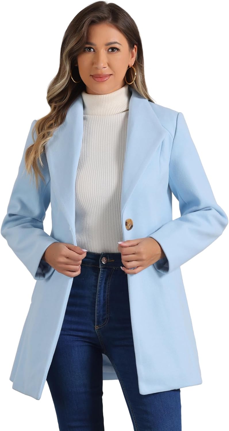 UrbanElegance Women's Business Casual Mid-Long Winter Coat