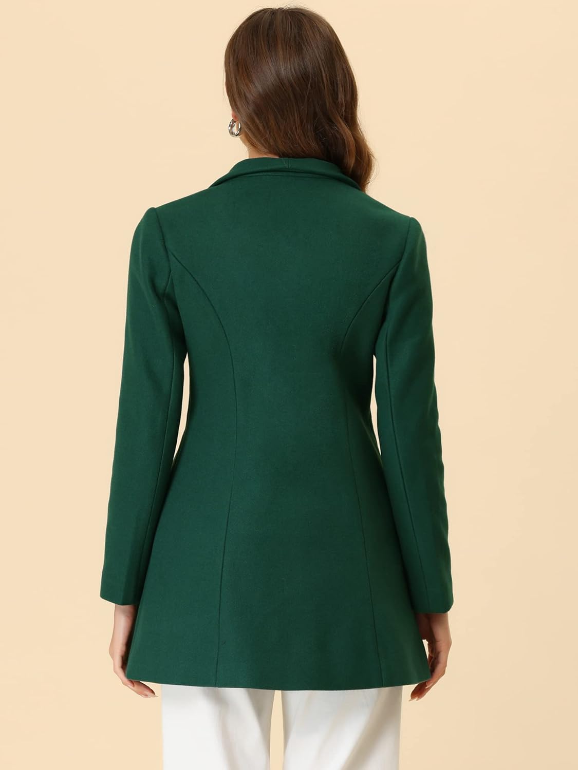 UrbanElegance Women's Business Casual Mid-Long Winter Coat