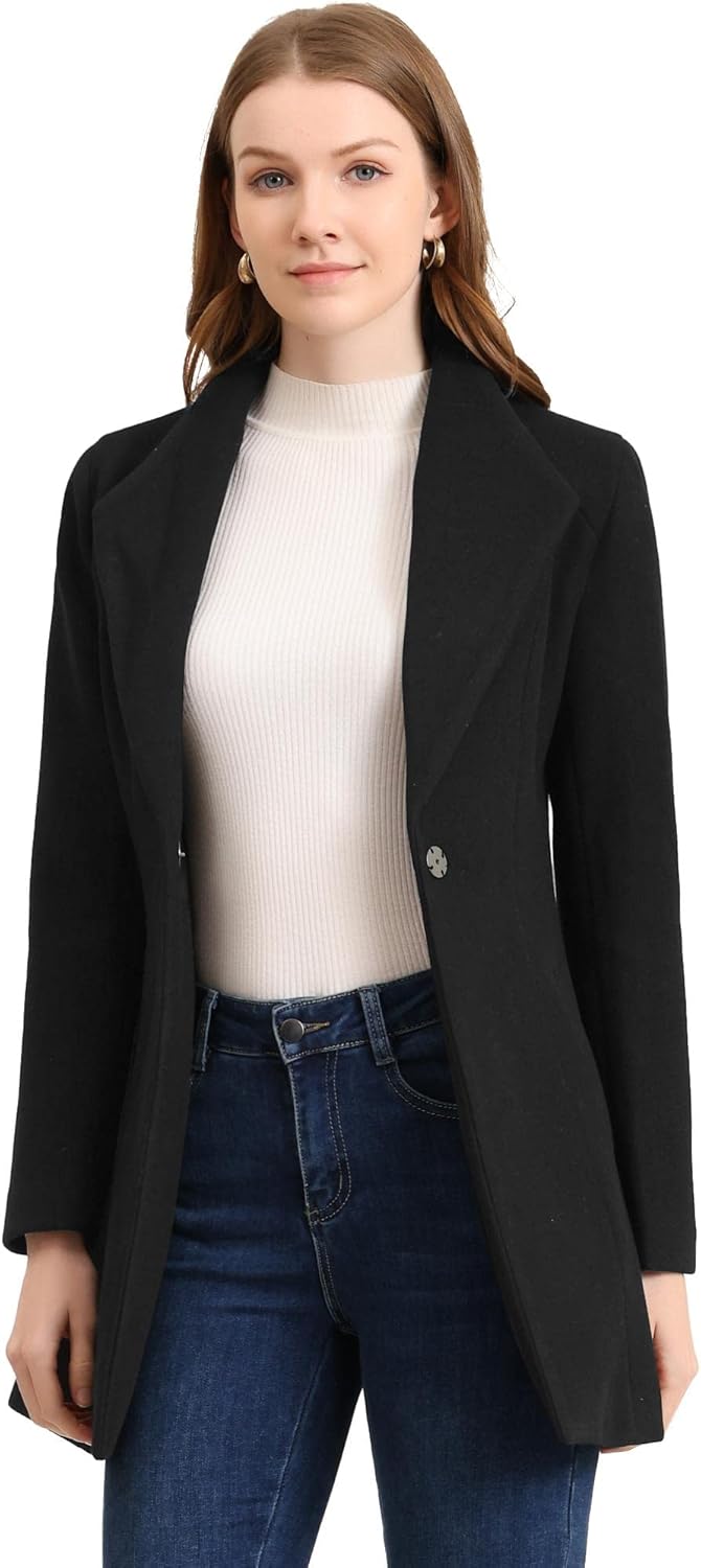 UrbanElegance Women's Business Casual Mid-Long Winter Coat