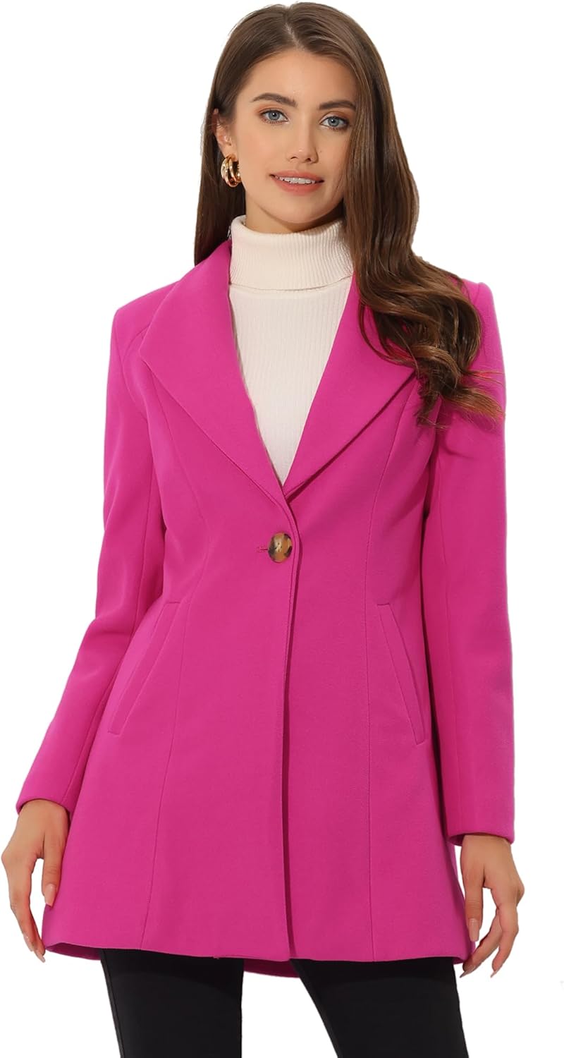 UrbanElegance Women's Business Casual Mid-Long Winter Coat