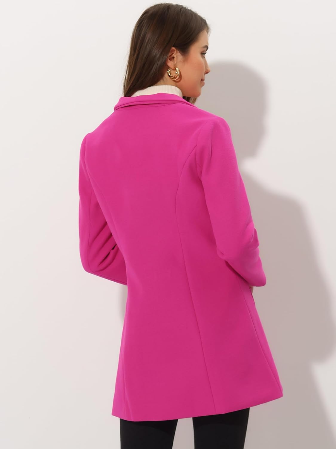UrbanElegance Women's Business Casual Mid-Long Winter Coat