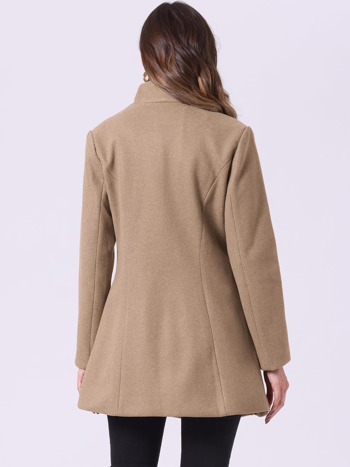 UrbanElegance Women's Business Casual Mid-Long Winter Coat