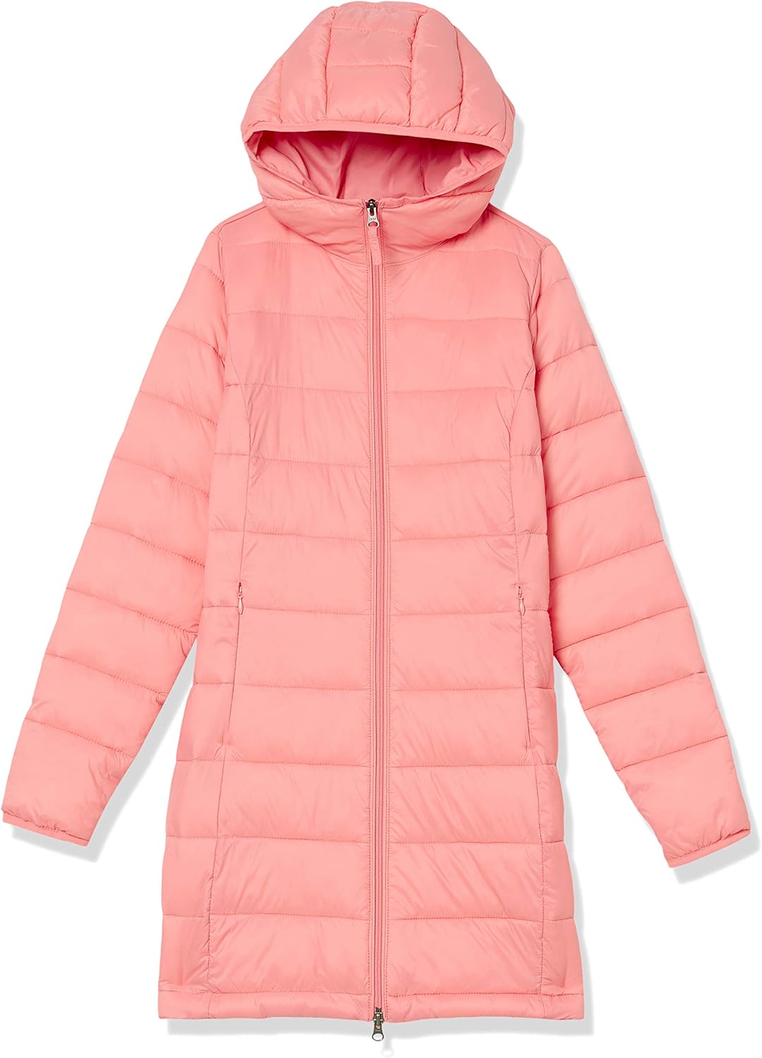 NimbusWear Essentials Women's Lightweight Water-Resistant Packable Hooded Puffer Coat.