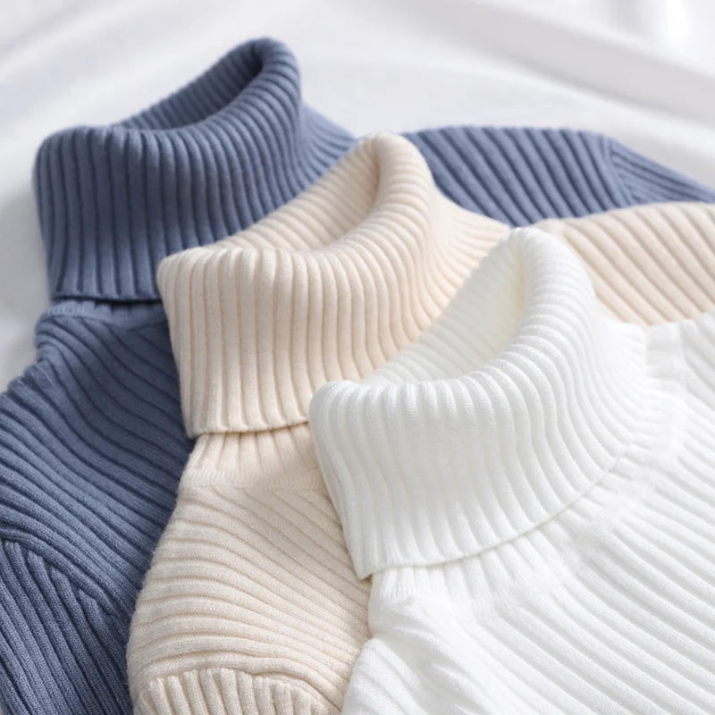 HeliWarm Women Autumn Turtleneck Knitted Sweater - Fall Winter