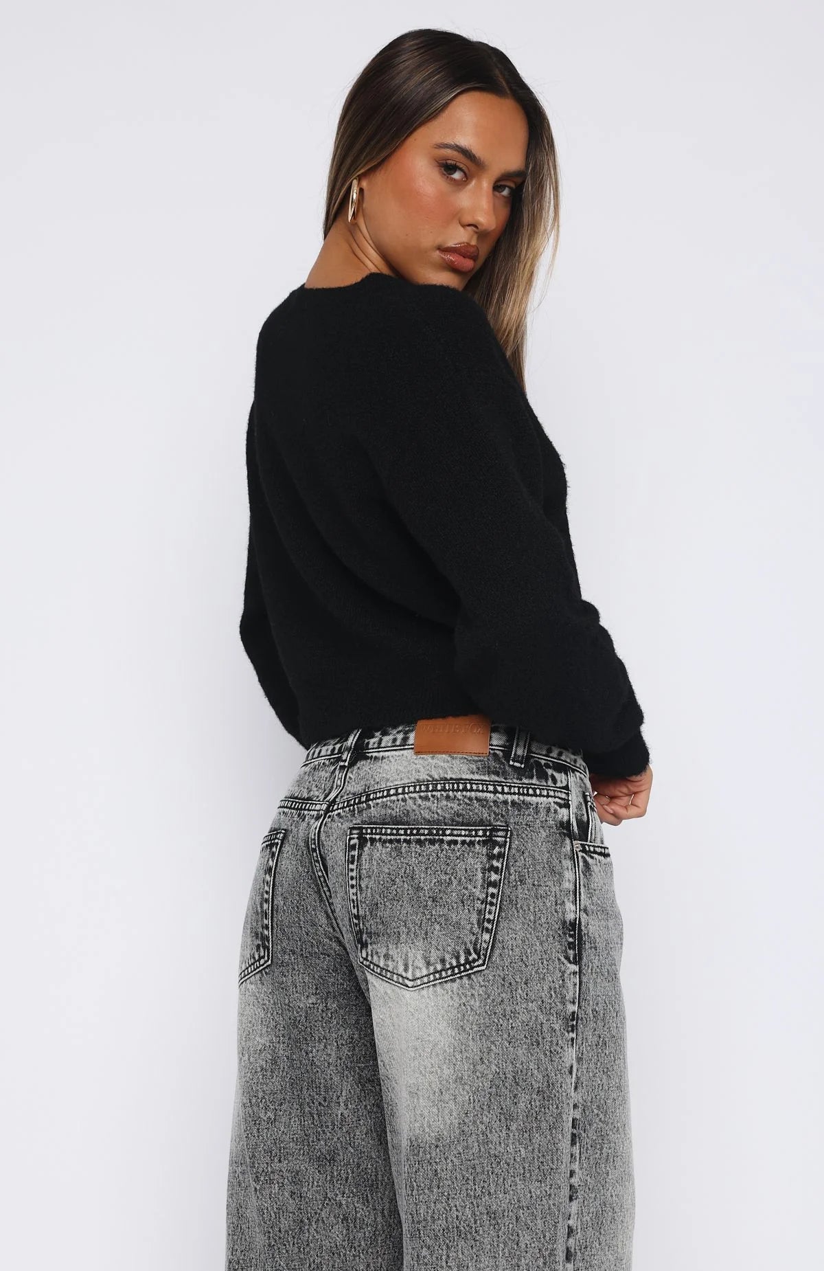 Laura Fox - Cropped Cardigan Lightweight Cotton Knit Sweater.