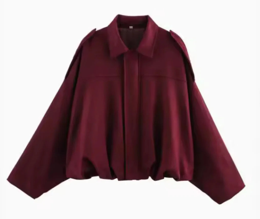 VelvetAero Women's Bomber Jackets - Long Sleeve Vintage Outerwear.