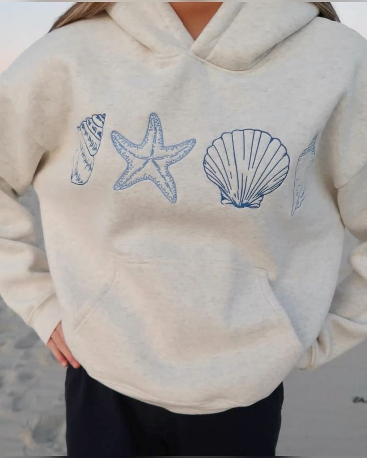 Oceava - Women'S Casual Sea-Shell Hoodie