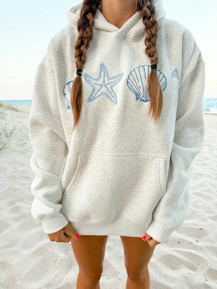 Oceava - Women'S Casual Sea-Shell Hoodie